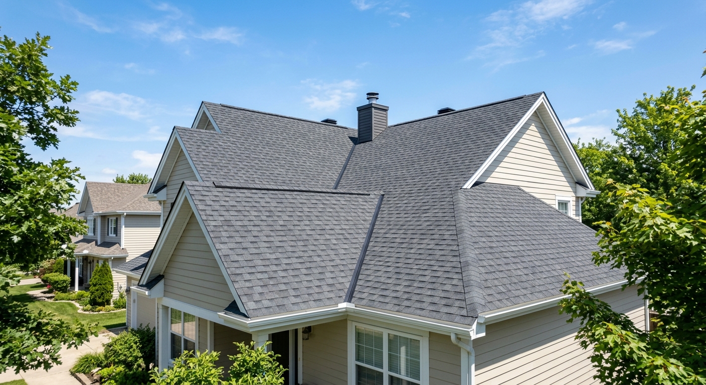 Roof after cleaning